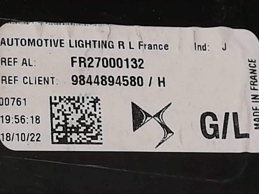 Fanale INT POST SX 9844894580 Citroen DS4 I 2016