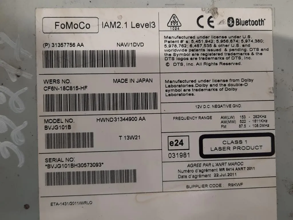 Navigatore Satellitare CF6N-18C815-HF Land Rover Discovery III 2005