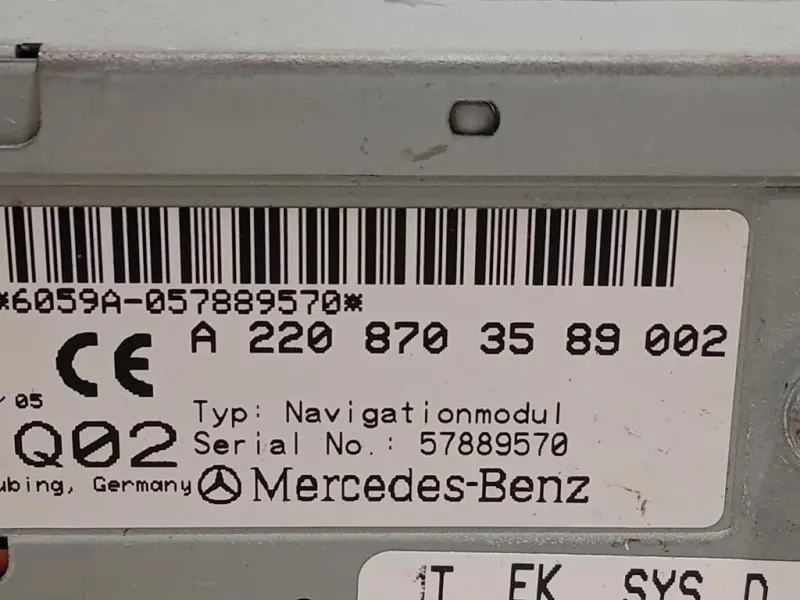 Navigatore Satellitare A2208703589002 Mercedes Classe E W211 2002