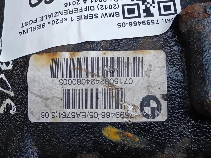 Differenziale POST 7599466-05 Bmw Serie 1 F20 Berlina 2012