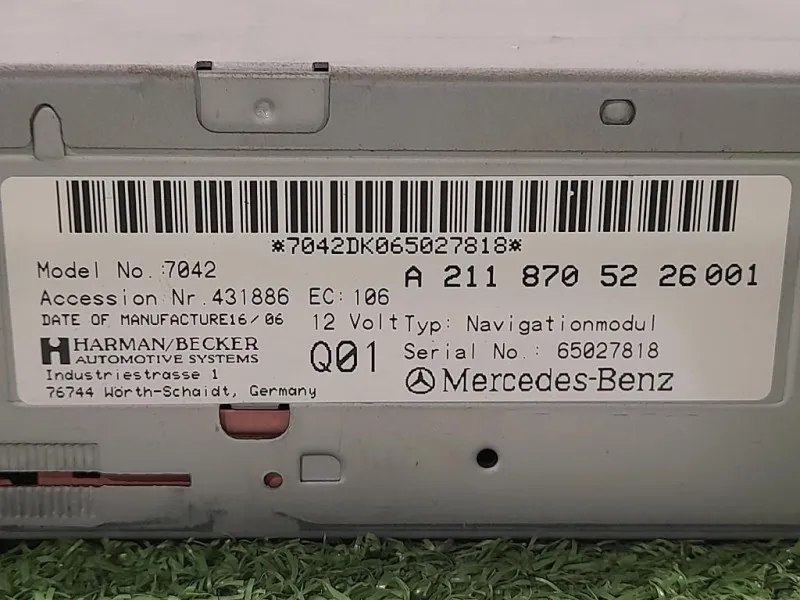 Navigatore Satellitare A2118705226 Mercedes Classe SLK R171 2004