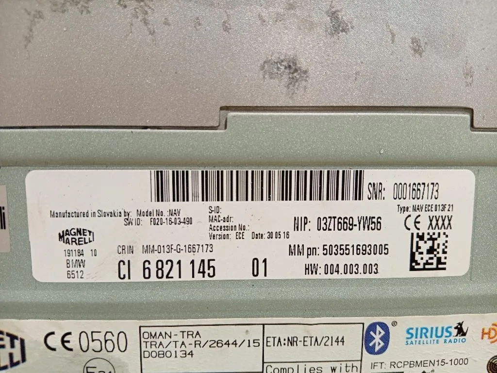 Navigatore Satellitare 004003003 Mini MINI Clubman F54 2019