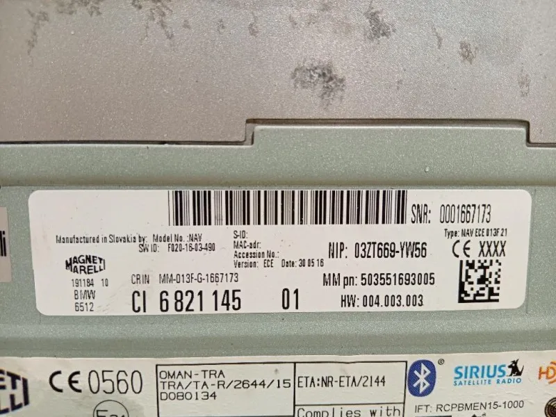 Navigatore Satellitare 004003003 Mini MINI Clubman F54 2019