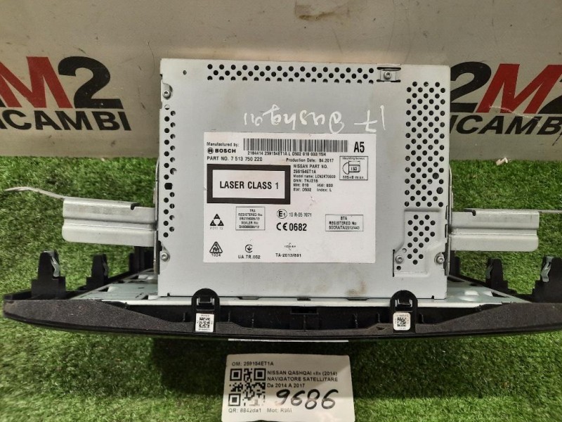 Navigatore Satellitare 259154ET1A Nissan Qashqai II 2014
