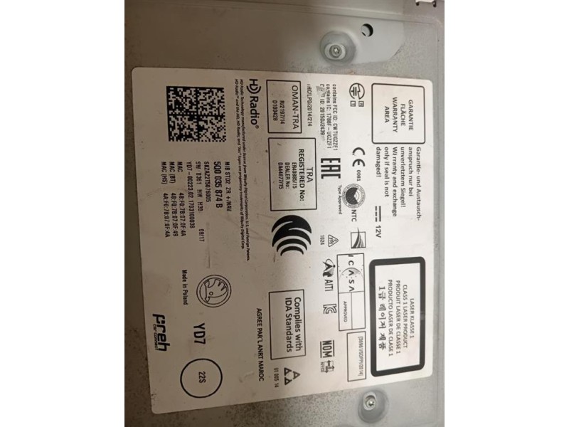 Navigatore Satellitare 5Q0 035 874 B Skoda Octavia 5E3 2017