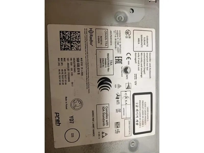 Navigatore Satellitare 5Q0 035 874 B Skoda Octavia 5E3 2017