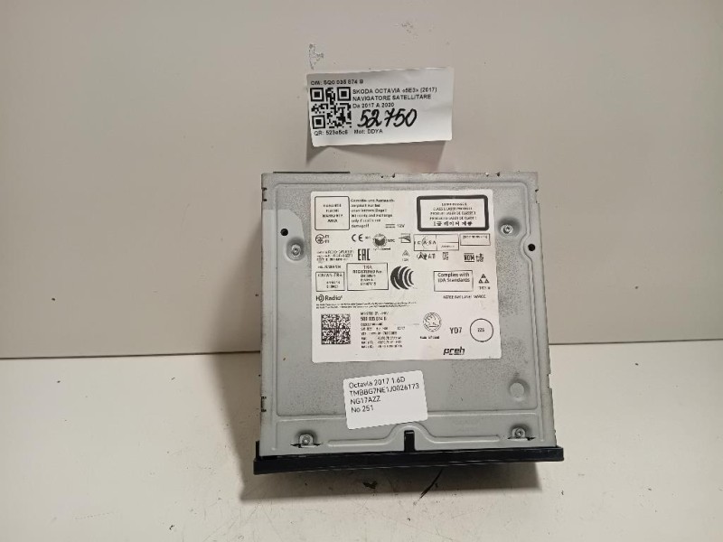 Navigatore Satellitare 5Q0 035 874 B Skoda Octavia 5E3 2017