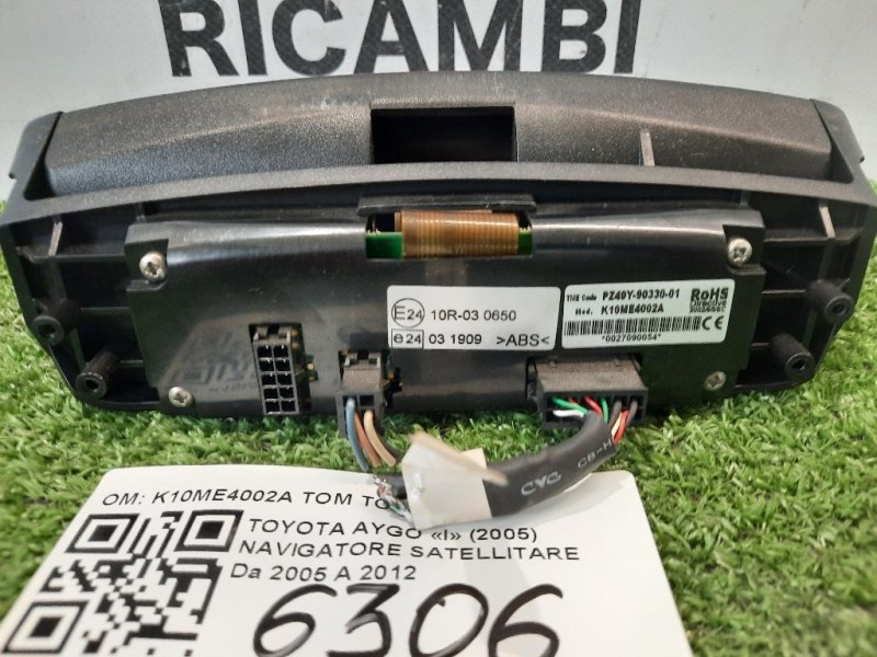 Navigatore Satellitare K10ME4002A TOMTOM COMPLETO Toyota AYGO I 2005