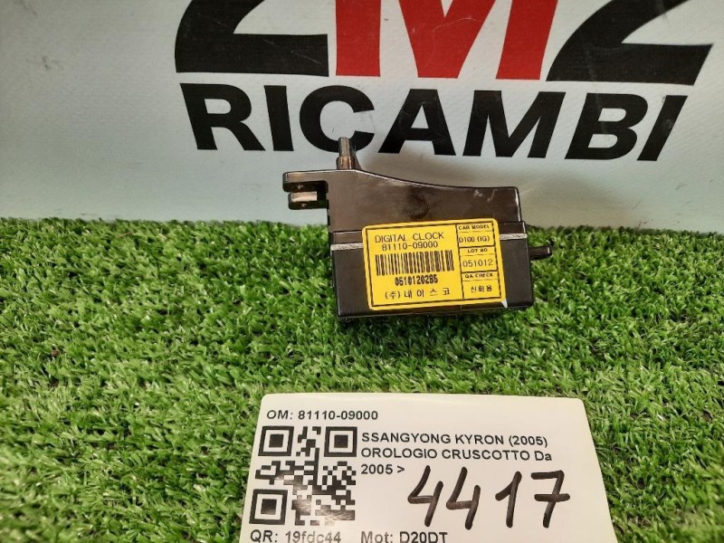 Orologio Cruscotto 81110-09000 Ssangyong Kyron 2005