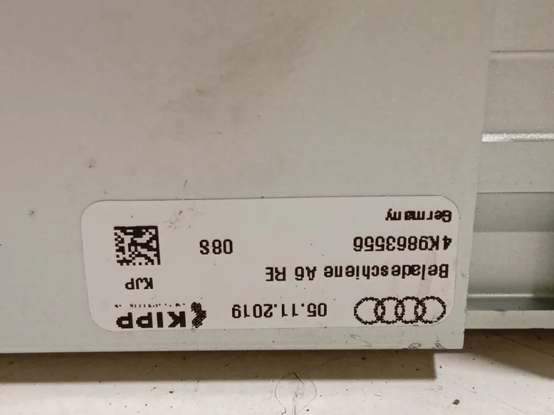 Pannello Copertura Pianale POST 4K9863556 Audi A6 4GD Avant 2016