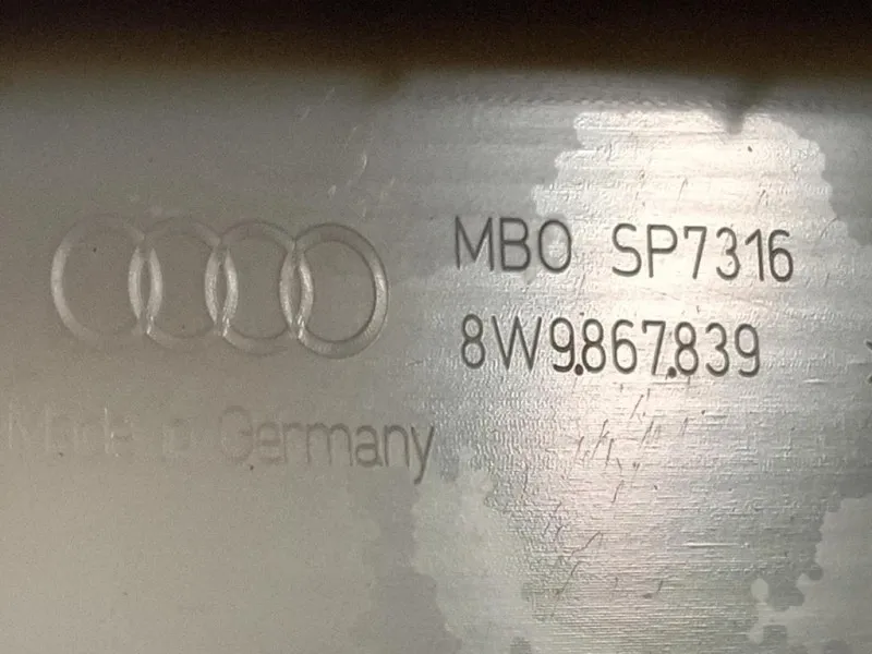 Pannello Copertura Portello POST 8W9867839 Audi A4 8W5 Avant 2015