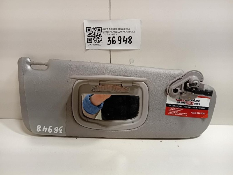 Pannello Parasole DX 156104709 PARASOLE Alfa Romeo Giulietta 2013