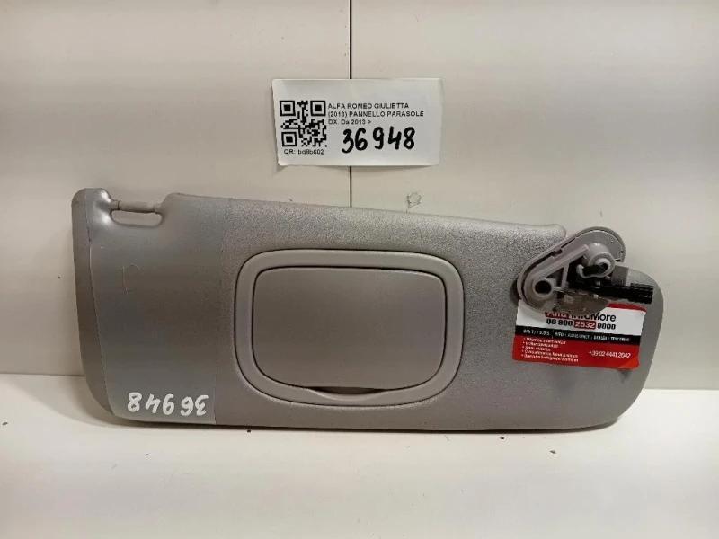 Pannello Parasole DX 156104709 PARASOLE Alfa Romeo Giulietta 2013