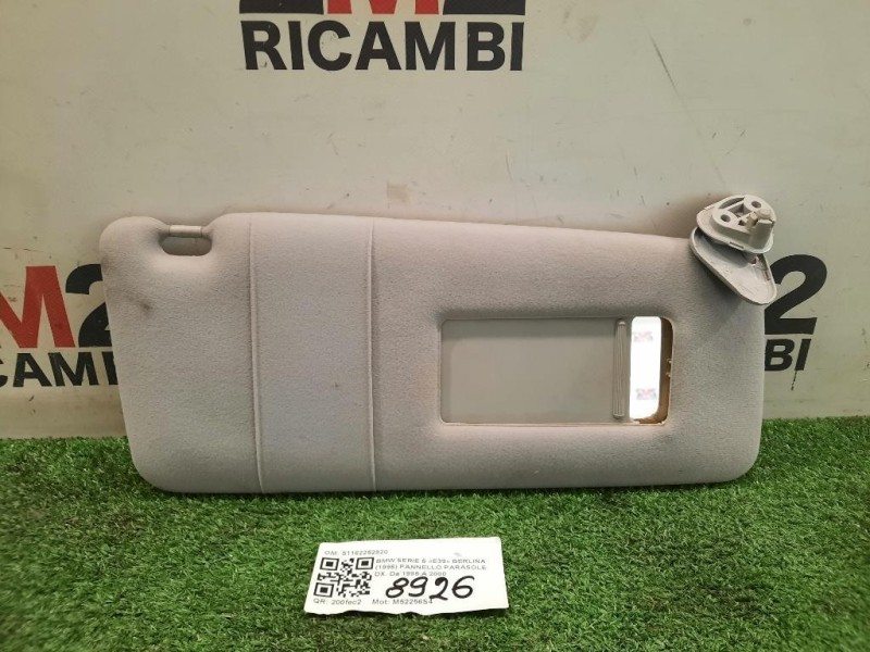 Pannello Parasole DX 51162252920 Bmw Serie 5 E39 Berlina 1996