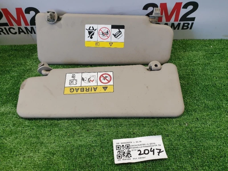 Pannello Parasole DX 964000837R Dacia Duster I 2014