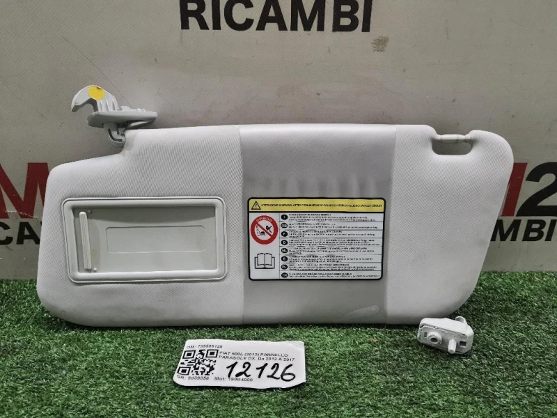 Pannello Parasole DX 735595128 Fiat 500L 2013
