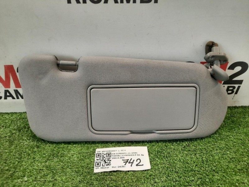 Pannello Parasole DX 852123E050CY Kia Sorento II 2006