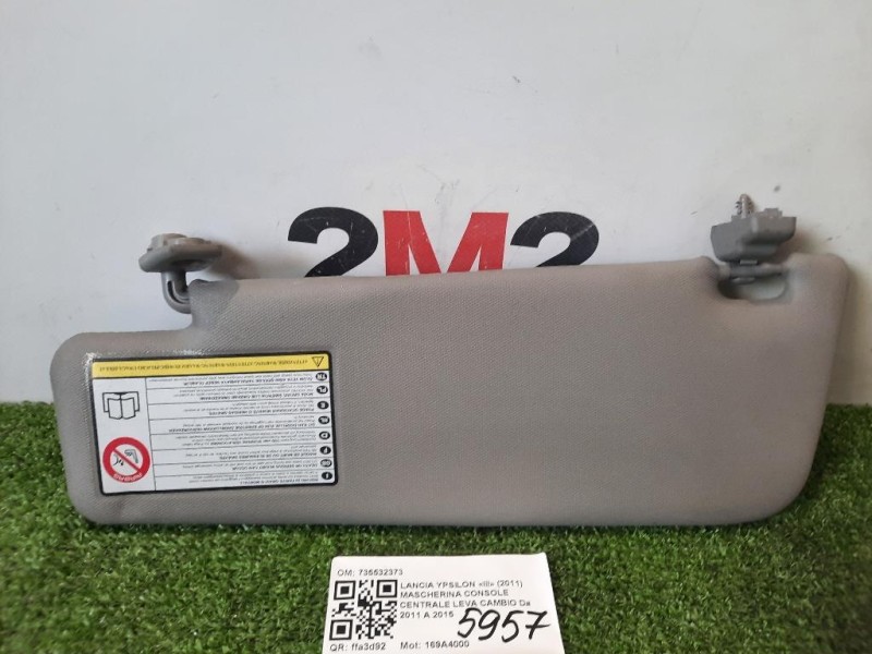 Pannello Parasole DX 735531954 Lancia Ypsilon III 2011