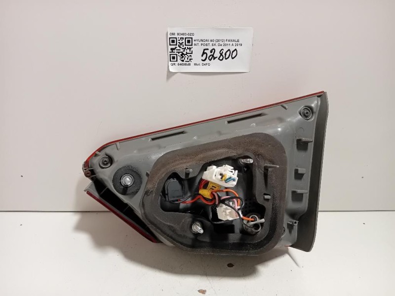 Fanale INT POST SX 92403-3ZO Hyundai I40 2012