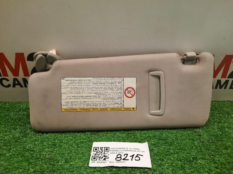 Pannello Parasole DX Lexus Serie IS II 2006