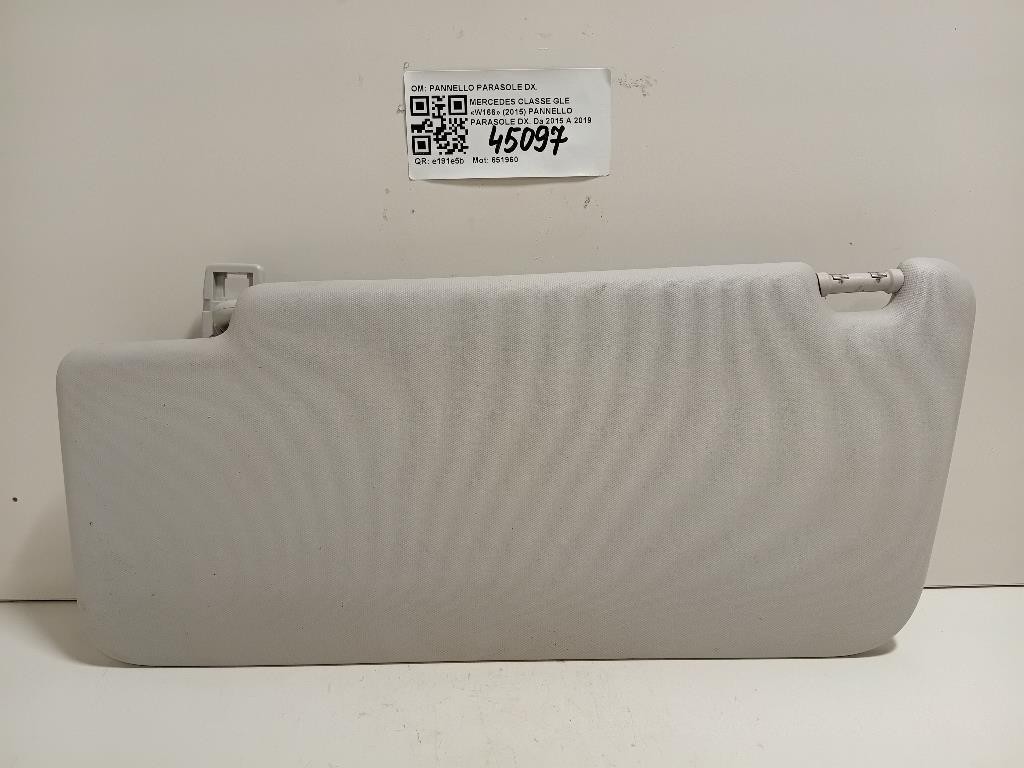 Pannello Parasole DX PANNELLO PARASOLE DX Mercedes Classe GLE W166 2015