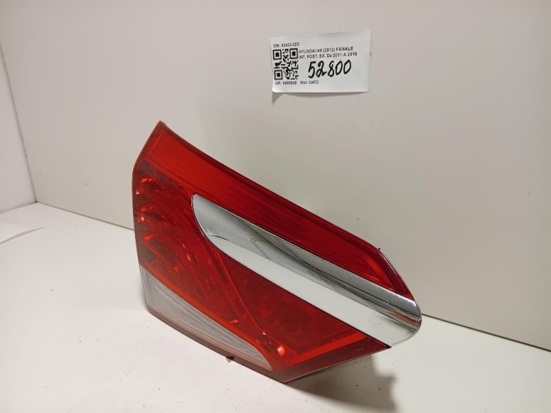 Fanale INT POST SX 92403-3ZO Hyundai I40 2012