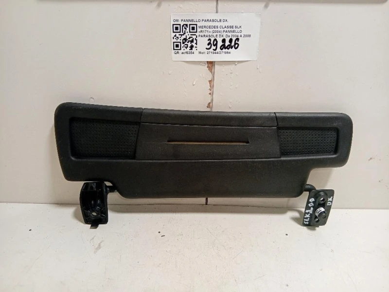 Pannello Parasole DX PANNELLO PARASOLE DX Mercedes Classe SLK R171 2004