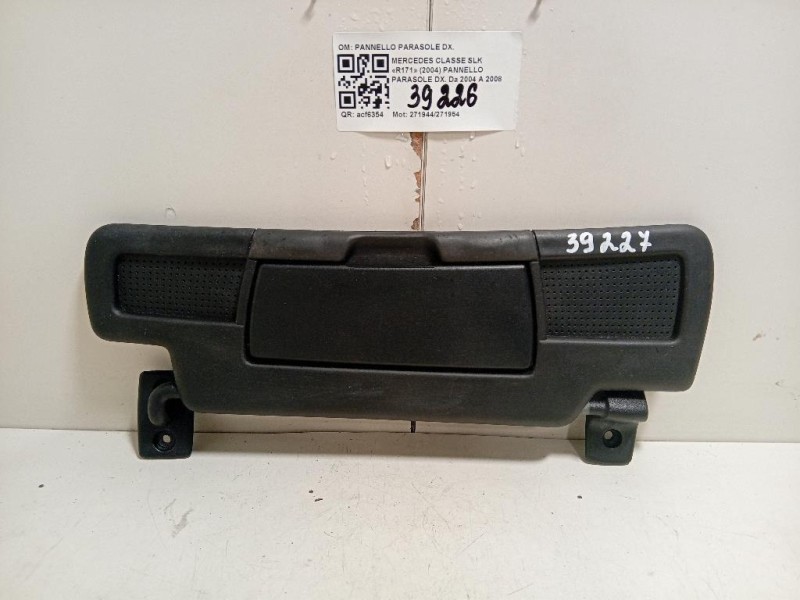 Pannello Parasole DX PANNELLO PARASOLE DX Mercedes Classe SLK R171 2004