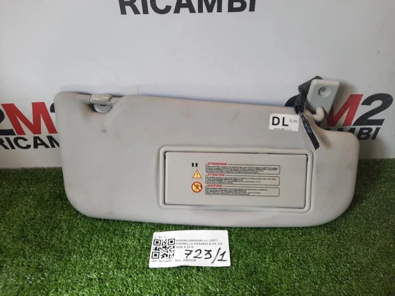 Pannello Parasole DX Nissan Qashqai I 2007