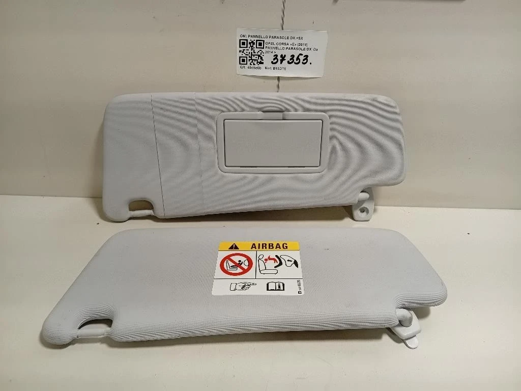 Pannello Parasole DX PANNELLO PARASOLE DX+SX Opel Corsa E 2014