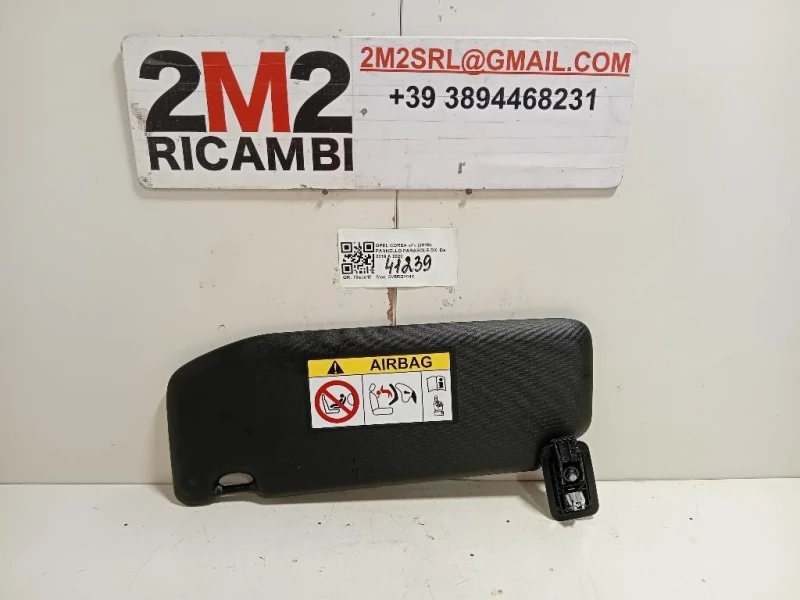 Pannello Parasole DX 98100807PR Opel Corsa F 2019