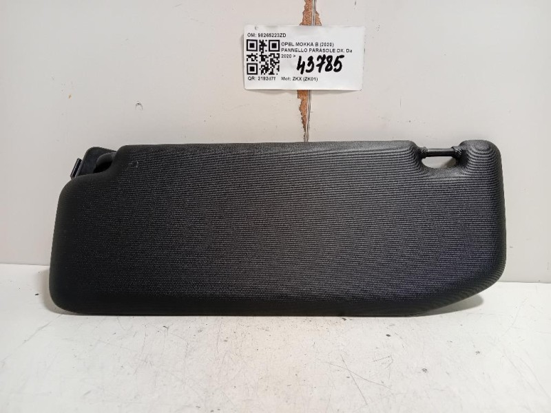 Pannello Parasole DX 98265223ZD Opel Mokka B 2020