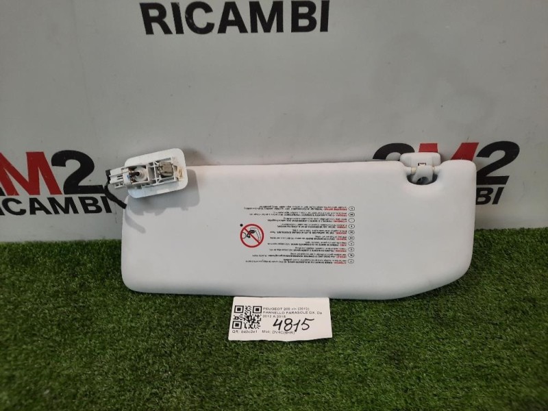 Pannello Parasole DX Peugeot 208 I 2012