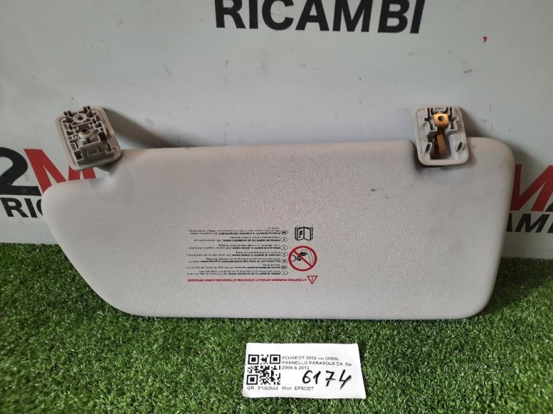 Pannello Parasole DX PARASOLE Peugeot 3008 I 2009