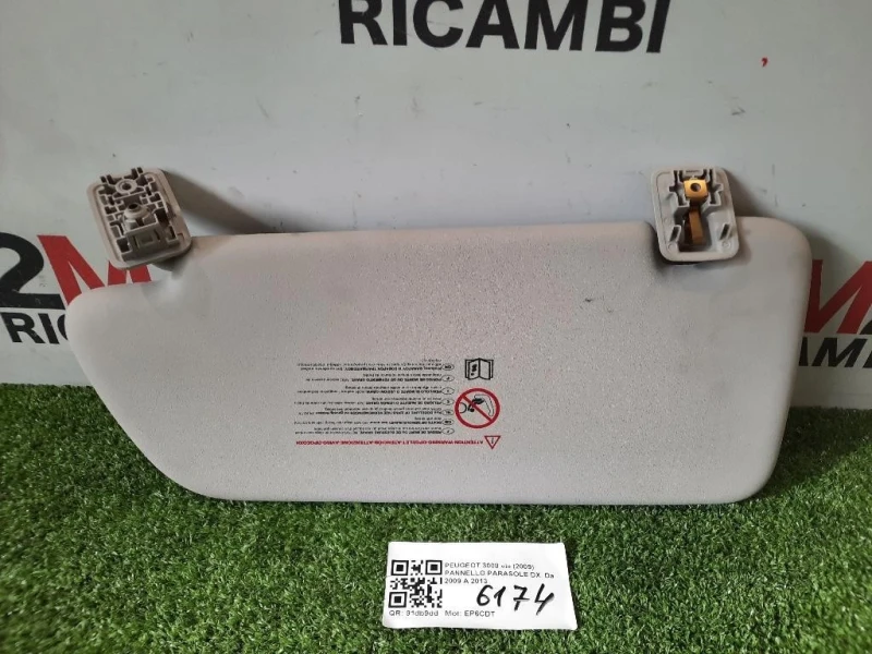 Pannello Parasole DX PARASOLE Peugeot 3008 I 2009