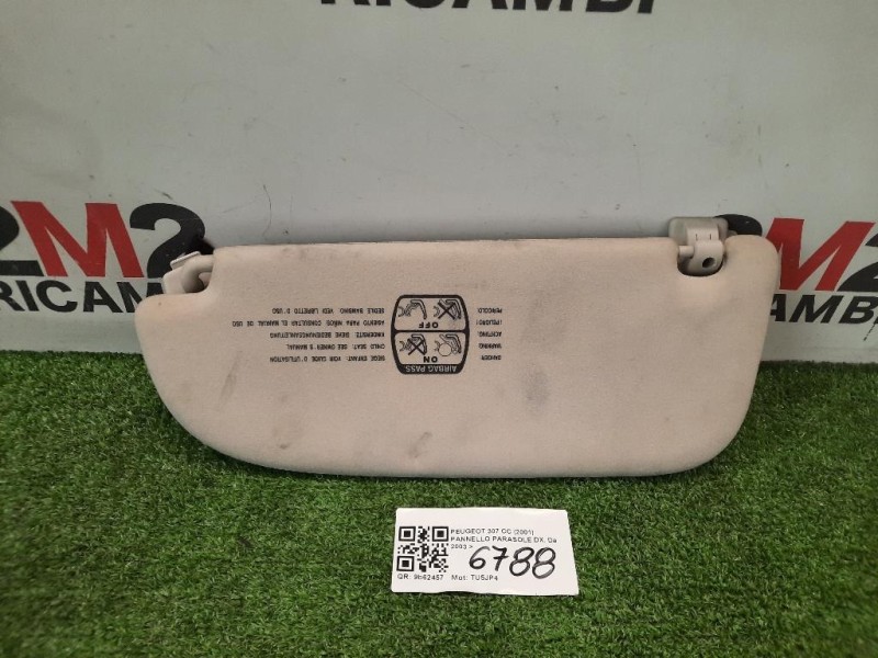 Pannello Parasole DX Peugeot 307 CC 2001