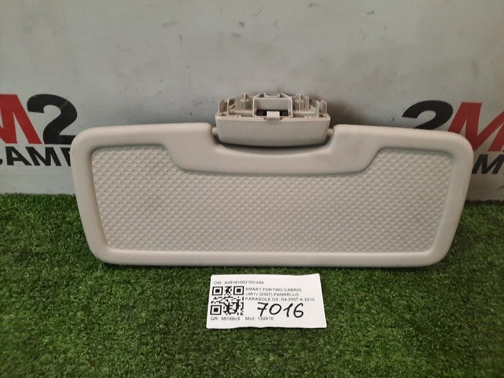 Pannello Parasole DX A4518100210C24A Smart Fortwo Cabrio 451 2007