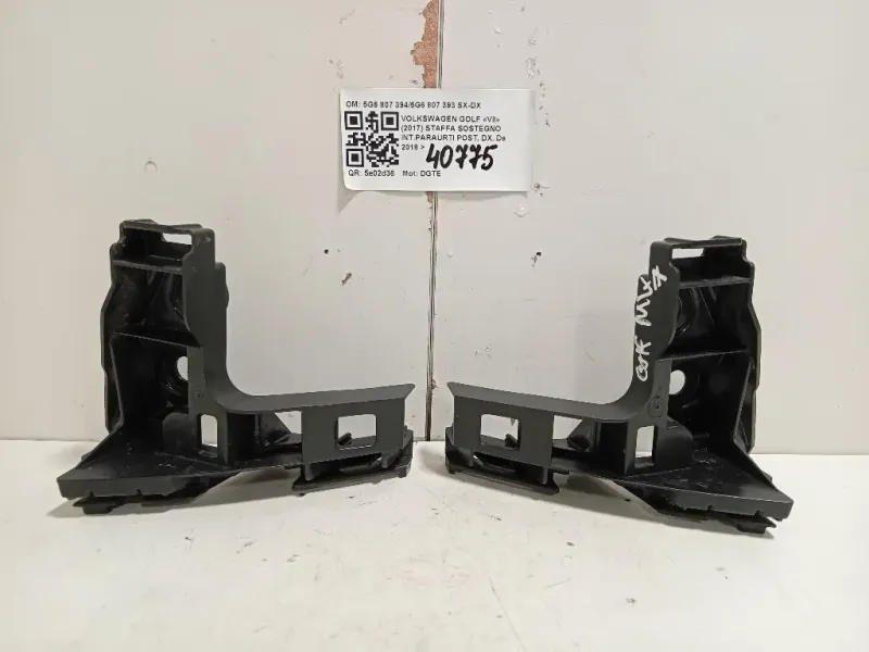 Staffa Sostegno Intparaurti POST DX 5G6 807 3945G6 807 393 SX-DX Volkswagen GOLF VII 2017