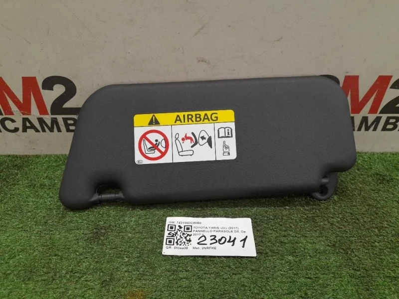 Pannello Parasole DX 743100DC90B0 Toyota Yaris IV 2017