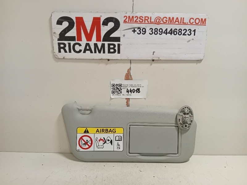Pannello Parasole DX Toyota Yaris IV 2017