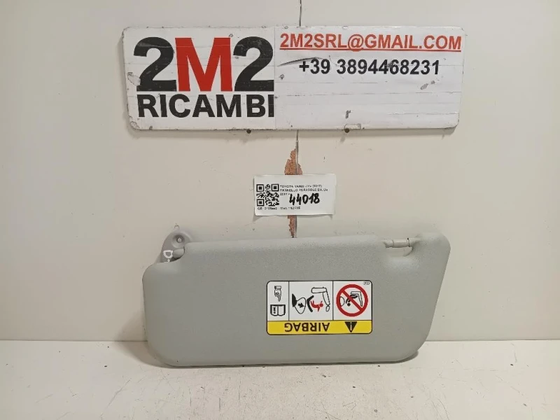 Pannello Parasole DX Toyota Yaris IV 2017