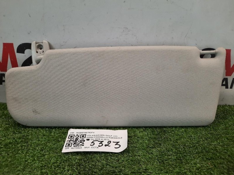 Pannello Parasole DX 1K0857552K2F4 PARASOLE Volkswagen GOLF VI 2009