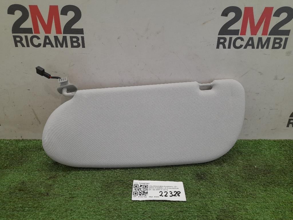 Pannello Parasole DX 7M3857552 Volkswagen Sharan III 2003