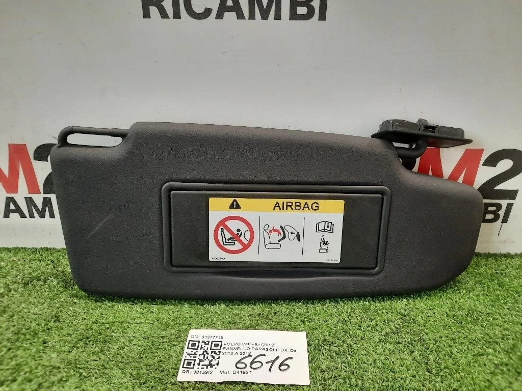Pannello Parasole DX 31377715 Volvo V40 II 2012