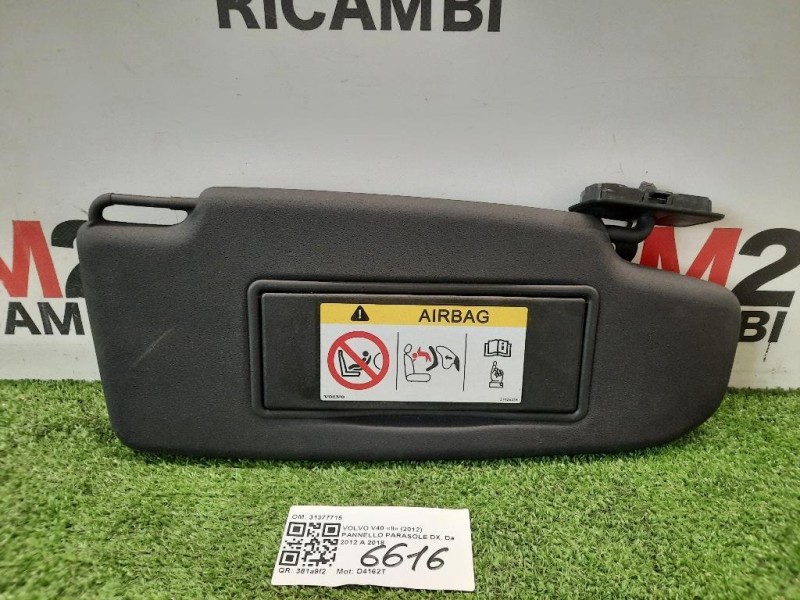 Pannello Parasole DX 31377715 Volvo V40 II 2012