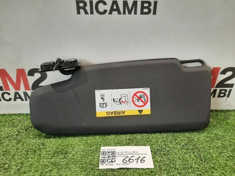 Pannello Parasole DX 31377715 Volvo V40 II 2012