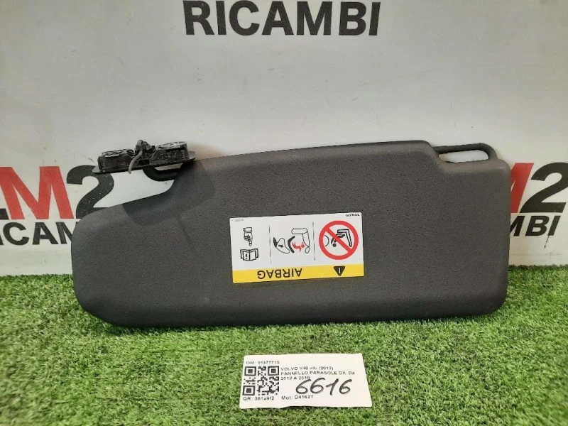 Pannello Parasole DX 31377715 Volvo V40 II 2012