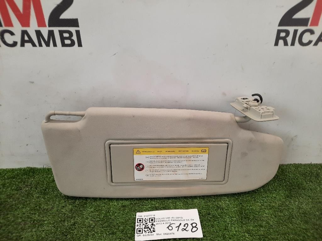 Pannello Parasole DX 31377715 PARASOLE Volvo V40 II 2012