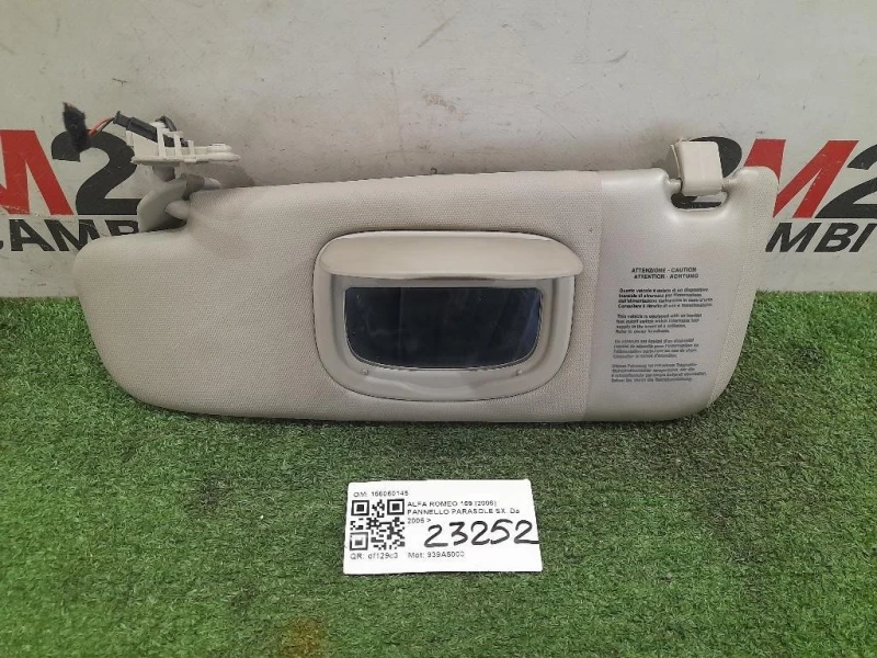 Pannello Parasole SX 156060145 Alfa Romeo 159 2006