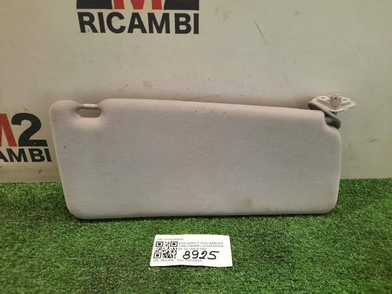 Pannello Parasole SX 51162252919 Bmw Serie 5 E39 Berlina 1996